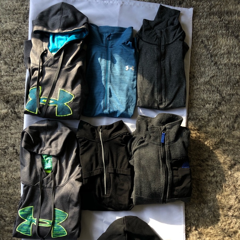 Adidas, Head, UnderArmor + other hoodies